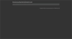 Desktop Screenshot of browncountyentertainment.com