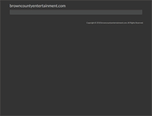Tablet Screenshot of browncountyentertainment.com